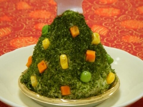 ポテトサラダでケーキ風☆クリスマスツリー☆